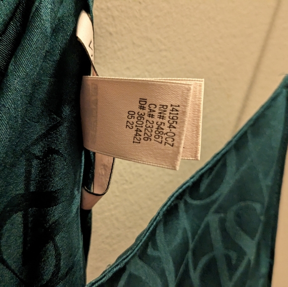 Victoria Secret Size XL Cami Top Animal Print Accent Intimate Sleepwear PJ Green - Picture 11 of 11